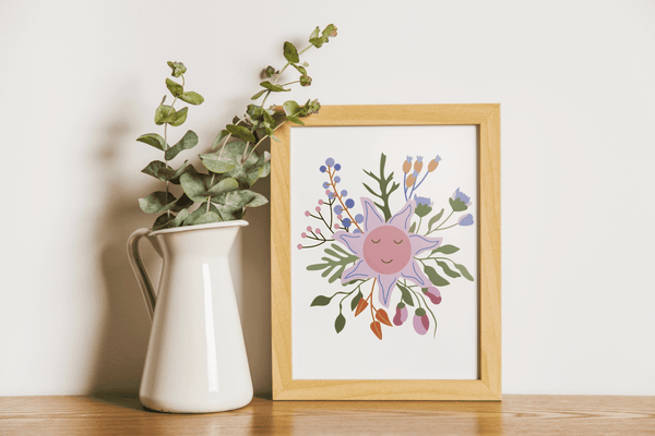 Blossoming Smiles - Framed Wall Art