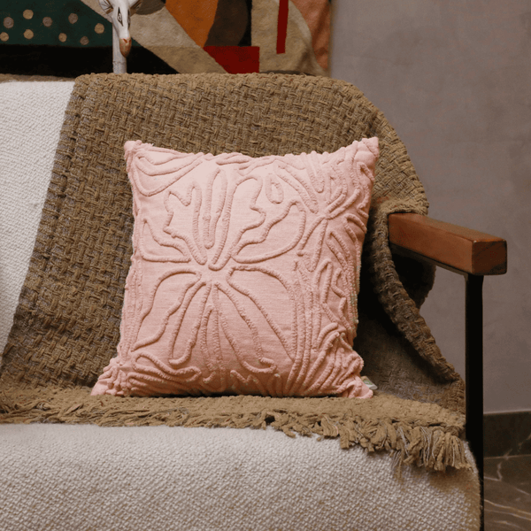 Blush Bloom Tufted Cushion Cover  - Set of 5