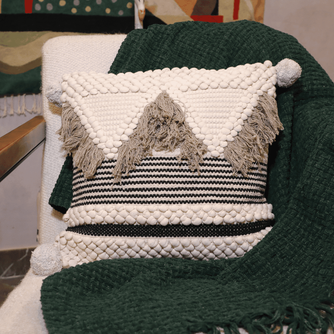 Boho Chic Tufted Cushion Cover  - Set of 5