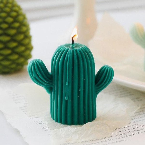 Cacti Glow Christmas Candle - Set of 2