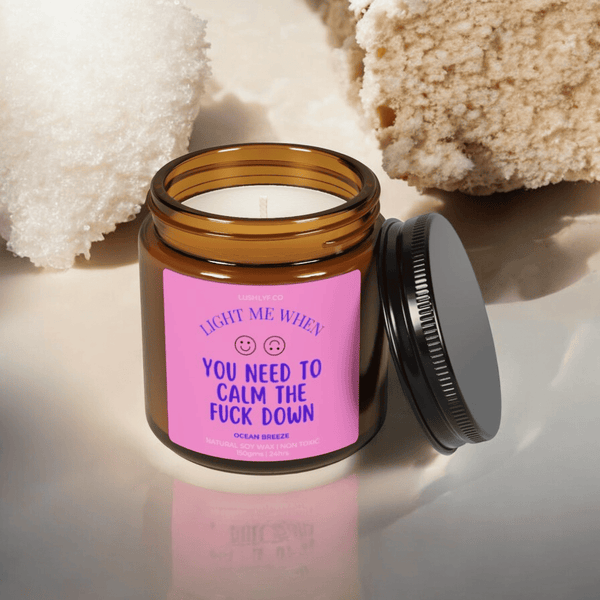 Calm Bliss Valentine Love Candles Ocean Breeze Soy Wax Candle