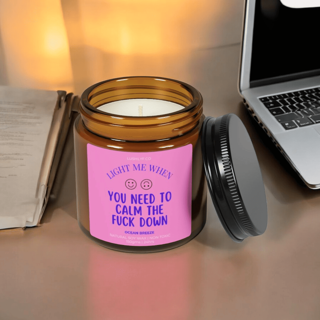 Calm Bliss Valentine Love Candles Ocean Breeze Soy Wax Candle