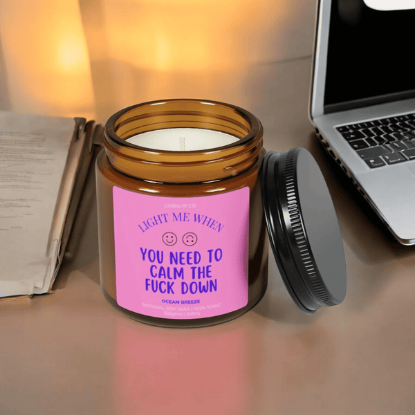 Calm Bliss Valentine Love Candles Ocean Breeze Soy Wax Candle