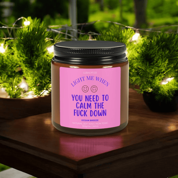 Calm Bliss Valentine Love Candles Ocean Breeze Soy Wax Candle