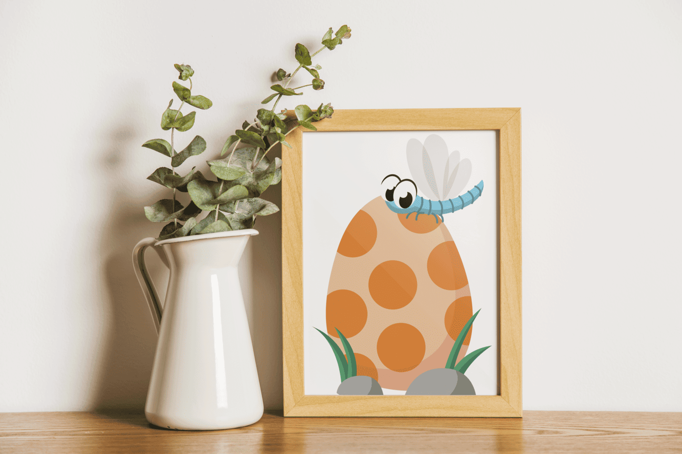 Curious Caterpillar - Framed Wall Art