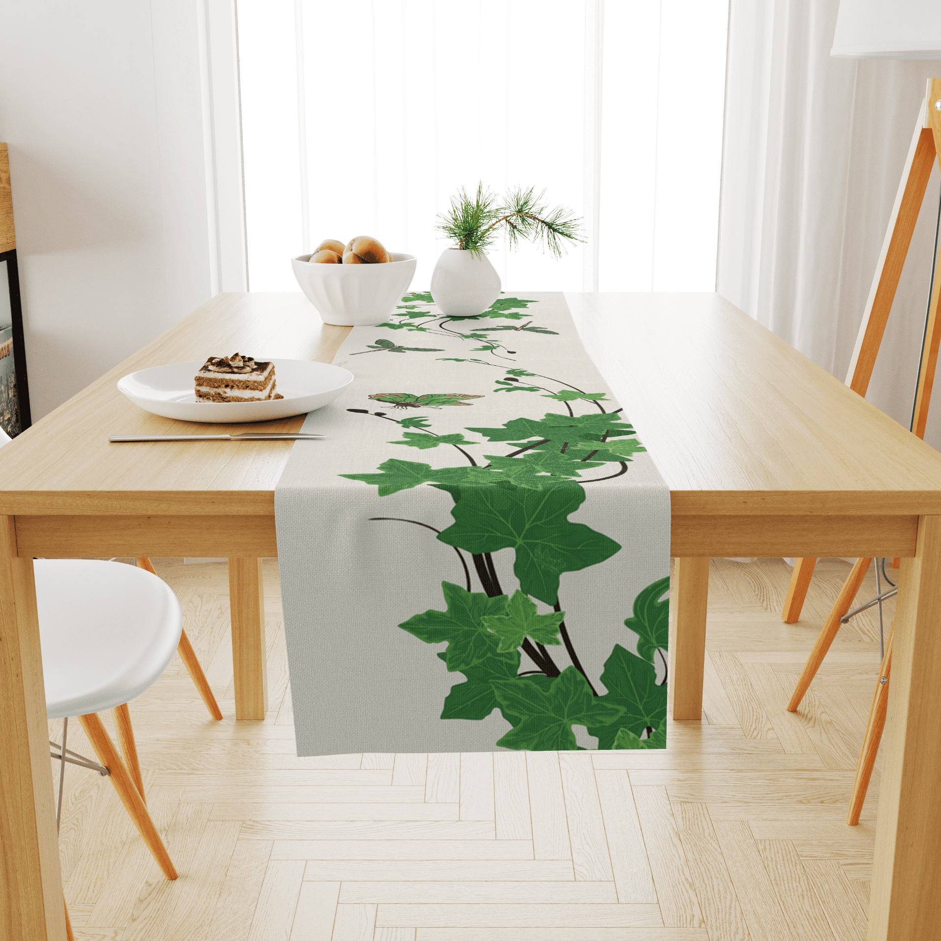 Dance of Dragonfly - Botanical Table Runner
