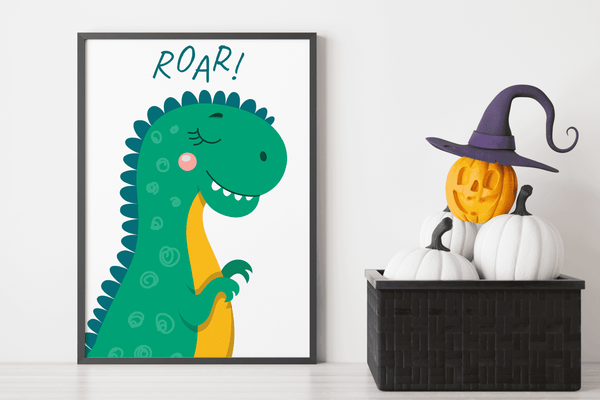Dino Delight - Framed Wall Art