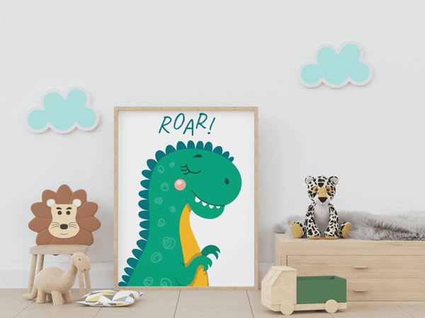 Dino Delight - Framed Wall Art