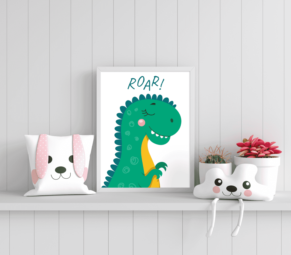 Dino Delight - Framed Wall Art