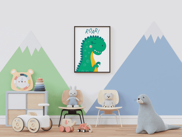 Dino Delight - Framed Wall Art