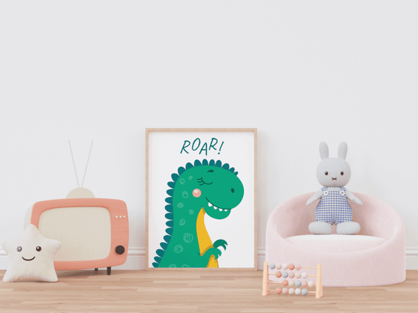Dino Delight - Framed Wall Art