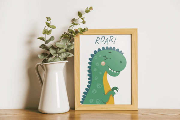 Dino Delight - Framed Wall Art