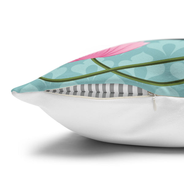 Divine Lotus Festive Velvet Cushion Cover