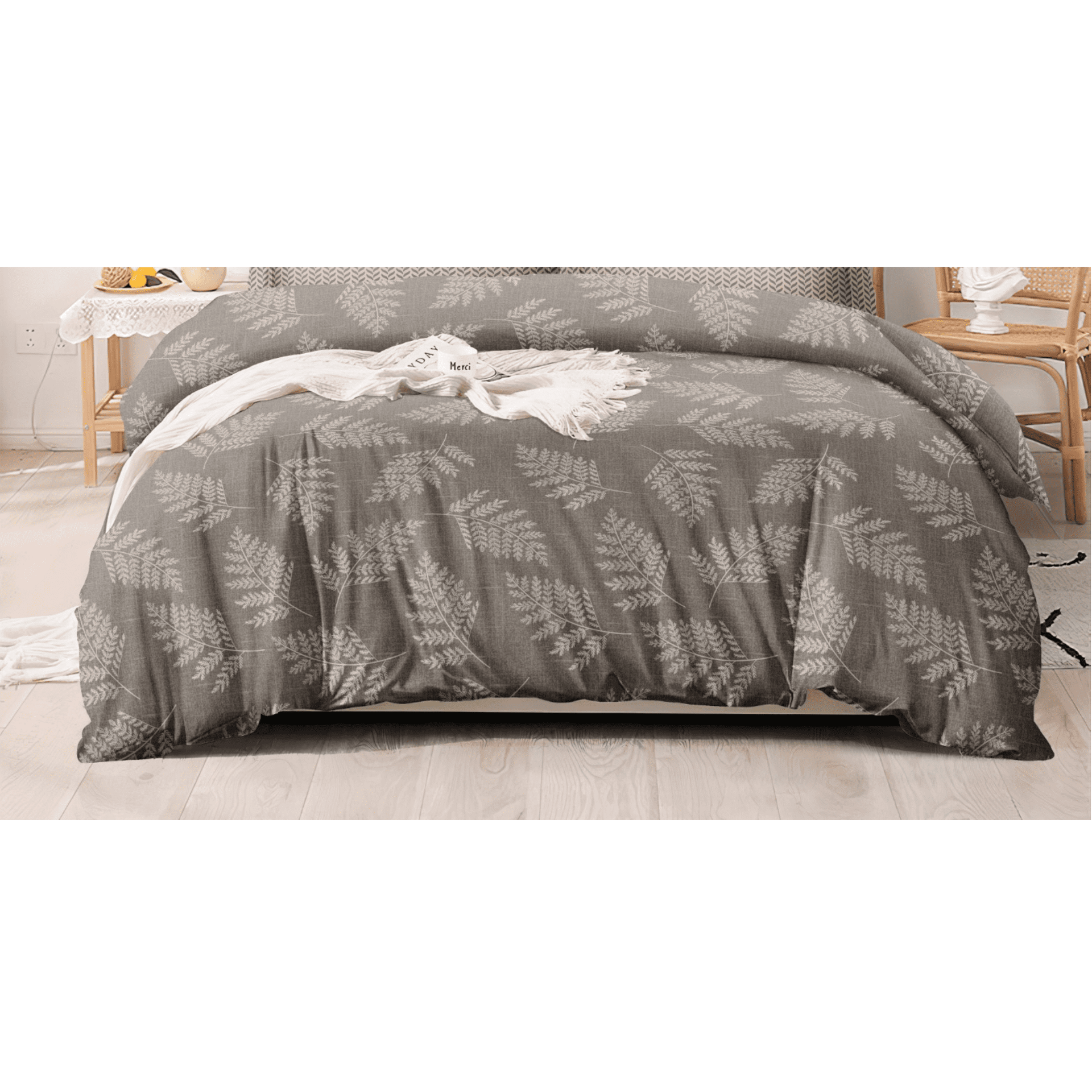 Elegant Fern Print Bedsheet