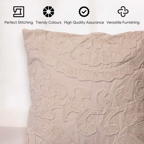 Elegant Flora Tufted Cushion Cover - Set of 5