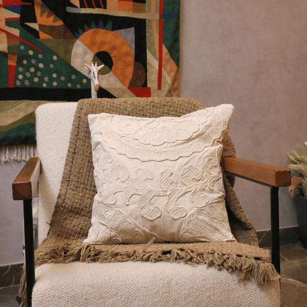 Elegant Flora Tufted Cushion Cover - Set of 5