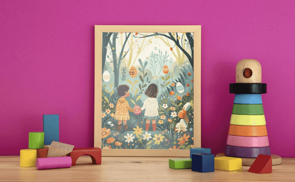 Enchanted Easter Grove - Framed Wall Art