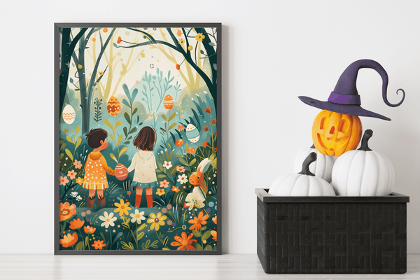 Enchanted Easter Grove - Framed Wall Art