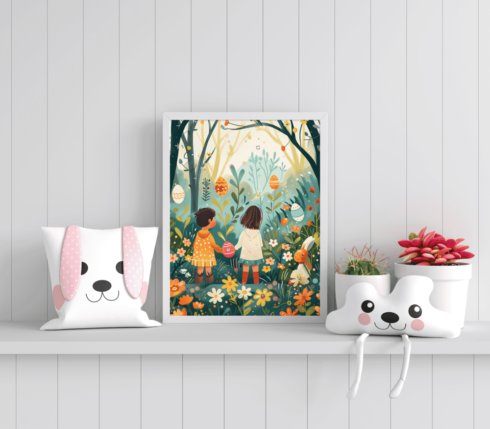 Enchanted Easter Grove - Framed Wall Art