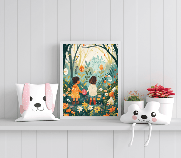 Enchanted Easter Grove - Framed Wall Art