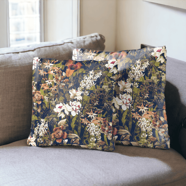 Enchanted Forest Velvet Cushion Cover