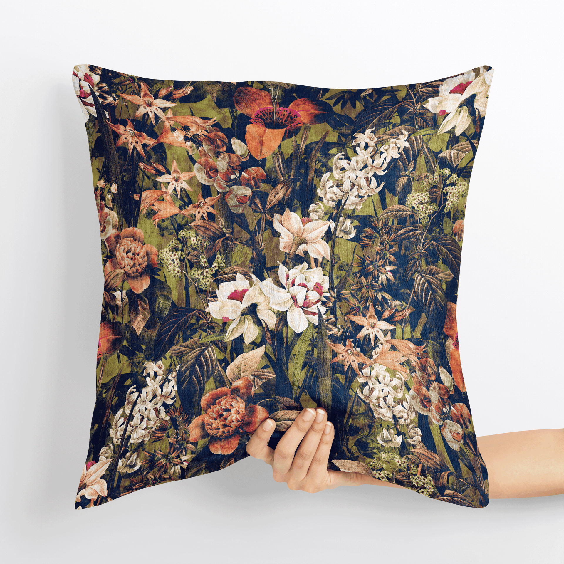 Enchanted Forest Velvet Cushion Cover