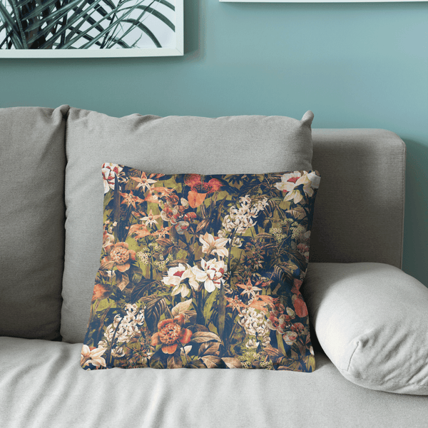 Enchanted Forest Velvet Cushion Cover
