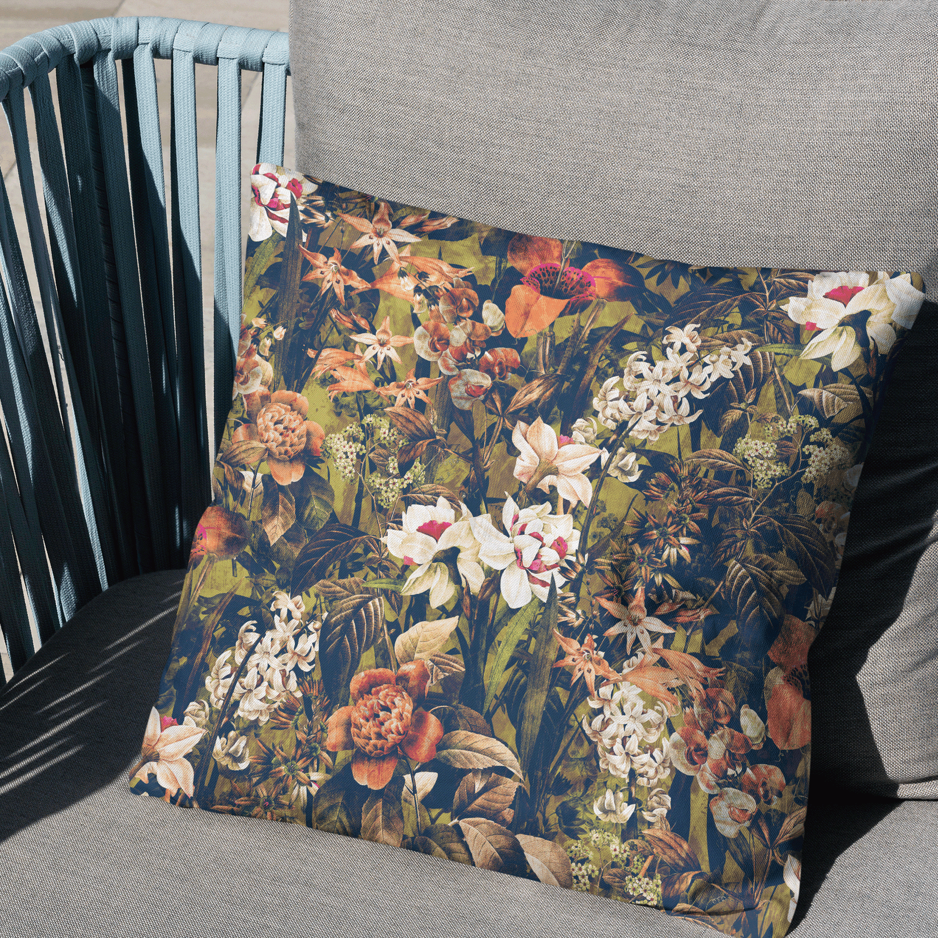 Enchanted Forest Velvet Cushion Cover