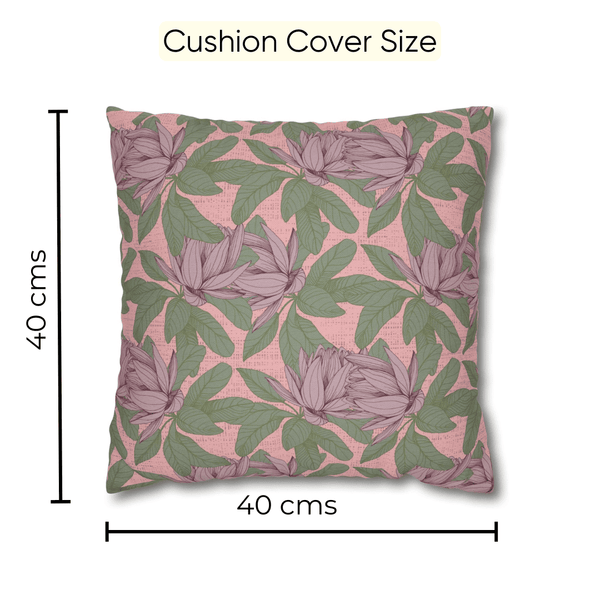 Floral Charm Velvet Cushion Cover
