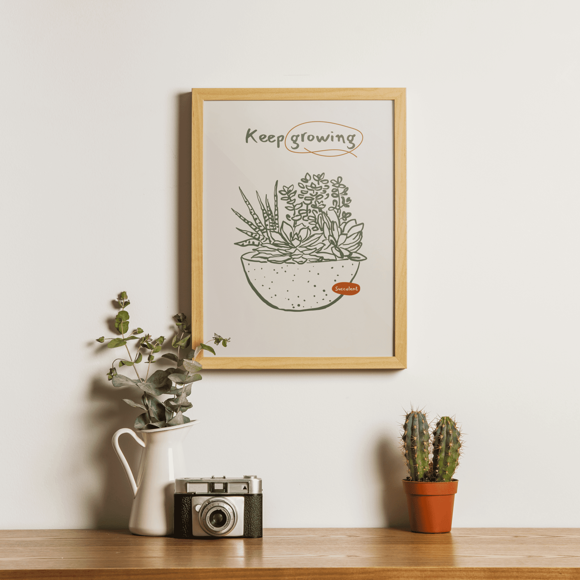 Flourish Succulent Framed Artwork