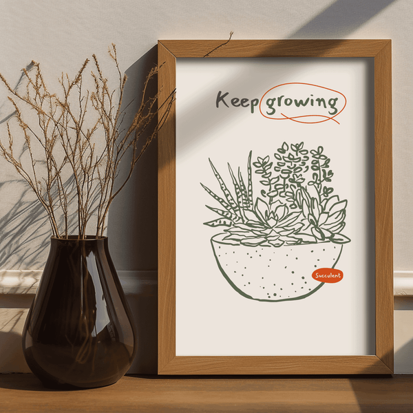 Flourish Succulent Framed Artwork