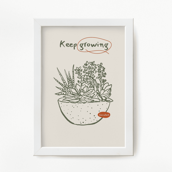 Flourish Succulent Framed Artwork