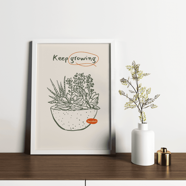 Flourish Succulent Framed Artwork