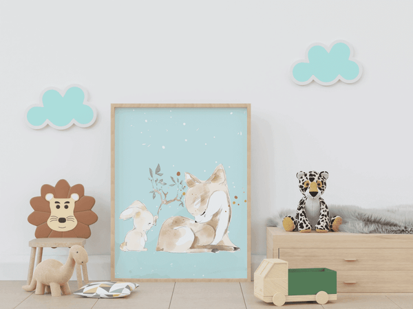 Forest Friends Serenity - Framed Wall Art
