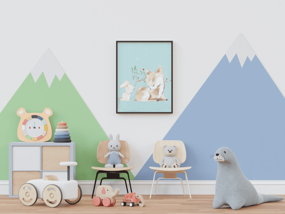 Forest Friends Serenity - Framed Wall Art