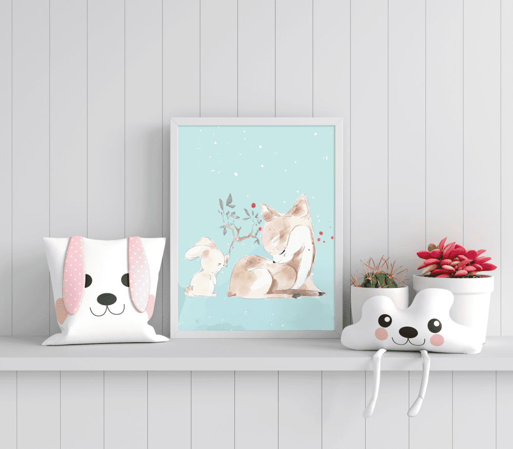 Forest Friends Serenity - Framed Wall Art