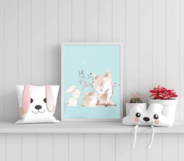 Forest Friends Serenity - Framed Wall Art