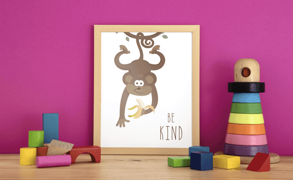 Gentle Jungle Buddy - Framed Wall Art