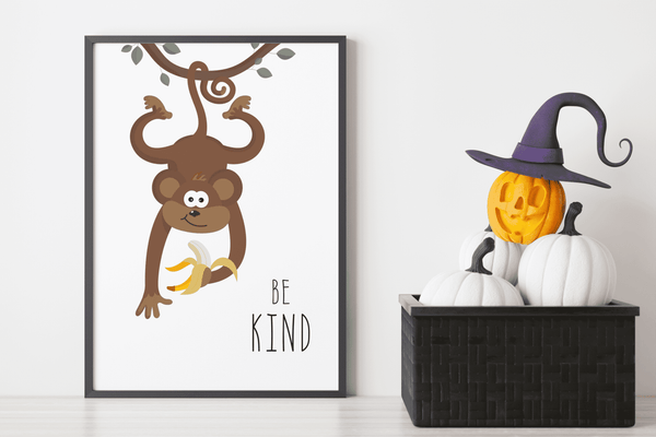 Gentle Jungle Buddy - Framed Wall Art
