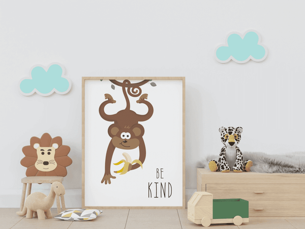 Gentle Jungle Buddy - Framed Wall Art