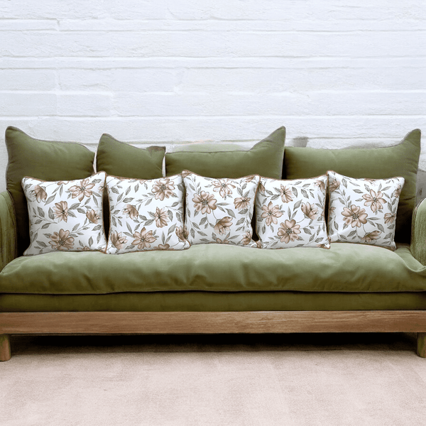 Golden Bloom Cushion Cover - Set of 5