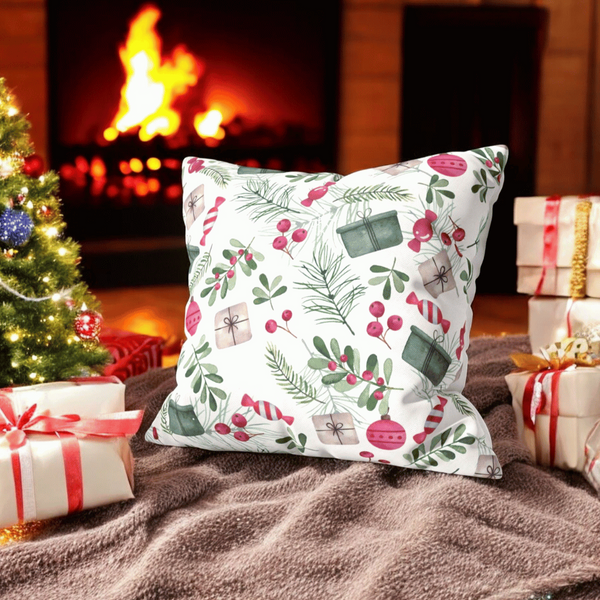 Holiday Gift Velvet Chirstmas Cushion Cover
