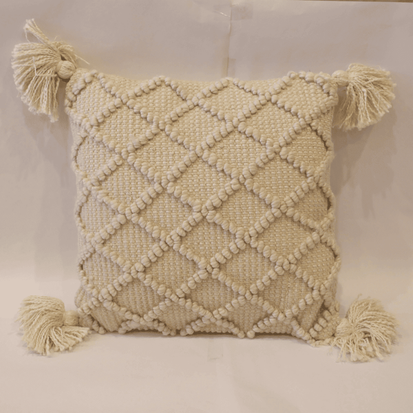 Ivory Diamond Luxe Tufted Cushion Cover