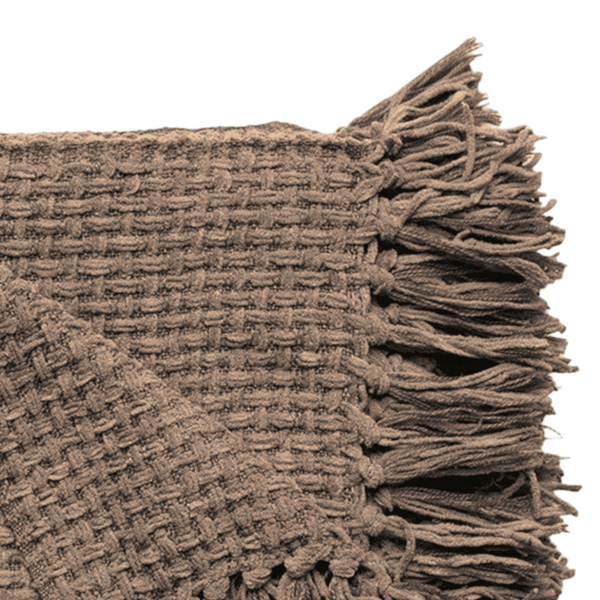 Khaki - Premium Chenille Sofa Throw