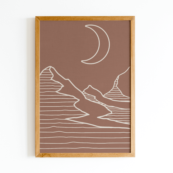 Lunar Dunes Framed Artwork