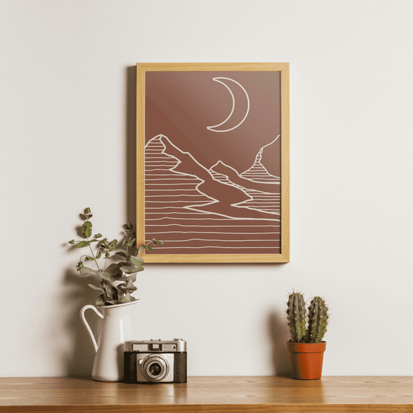 Lunar Dunes Framed Artwork