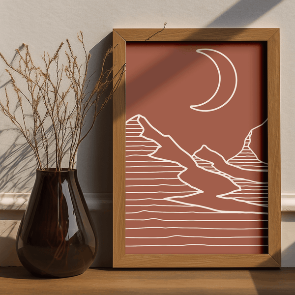 Lunar Dunes Framed Artwork