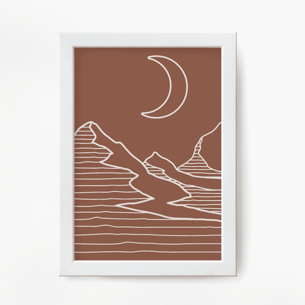 Lunar Dunes Framed Artwork