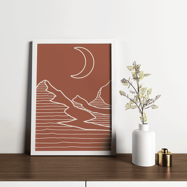 Lunar Dunes Framed Artwork