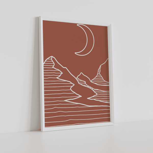 Lunar Dunes Framed Artwork